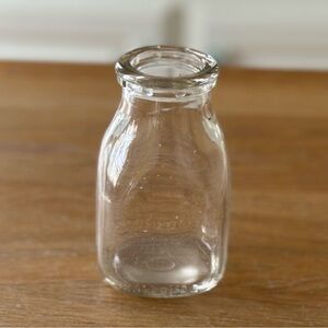 Vintage Half Pint Glass Milk Bottle